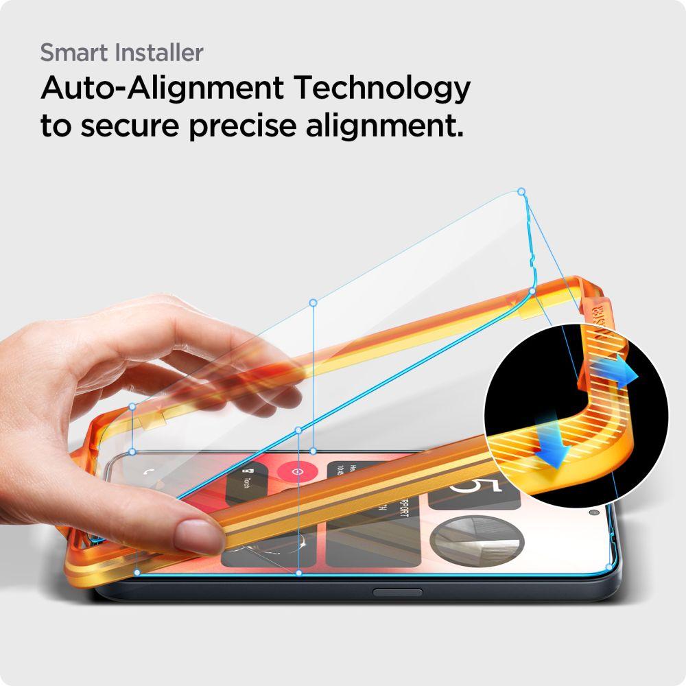 Spigen Alm Glas.tr 2er-Pack Gehärtetes Glas Nothing Phone 2A / 2A Plus Klar