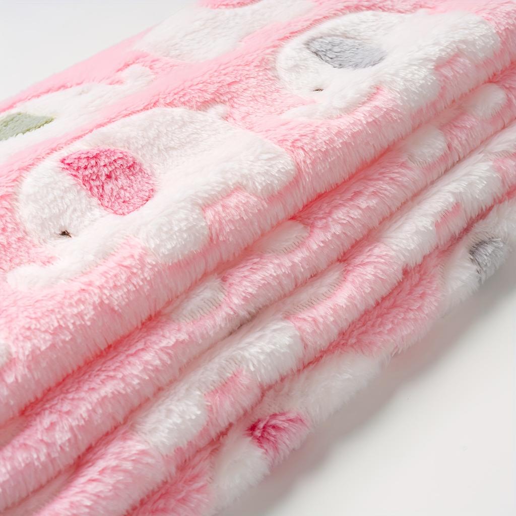 3Pcs Blankets Super Soft Fluffy Premium Cute Elephant Pattern Pet Blanket Flannel Throw For Dog Puppy Cat Pet Supplies