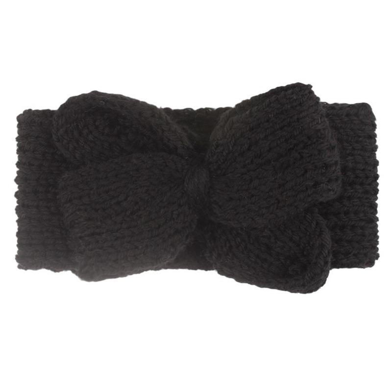 New Popular Hair Cap, Children's Cute Knitted Bow Headband, Fashionable European and American Baby Autumn and Winter Hair Accessories