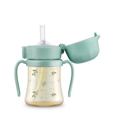 Gromimi Infant PPSU Straw Cup 200ml, Olive Pistachio, 1 Piece