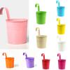 10 Colors Metal Iron Flower Wall Hanging Flower Plants Pot Hook Bucket Tin Garden Planter Pots Balcony Hanging Succulent Basket