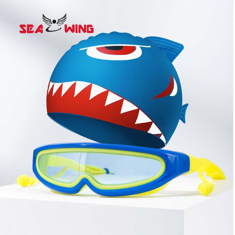 Large-Frame High-Definition With Integrated Earplugs Kids. Anti-fog Spray Original Mini Polarized Swimming Goggles Custom Screen