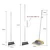 Clean Home Broom and Dustpan Set, Upright Cleaning Set, Polyethylene Terephthalate, Indoor/Outdoor, Compact Storage, 132cm Adjustable Height, with Kno