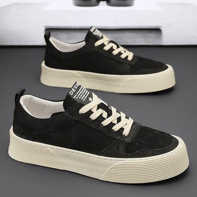 Mode Herrenschuhe Herbst 2024 neue atmungsaktive Freizeitschuhe Koreanische Version des Trends mit Schuhen Herren Sportschuhe mit dicker Sohle