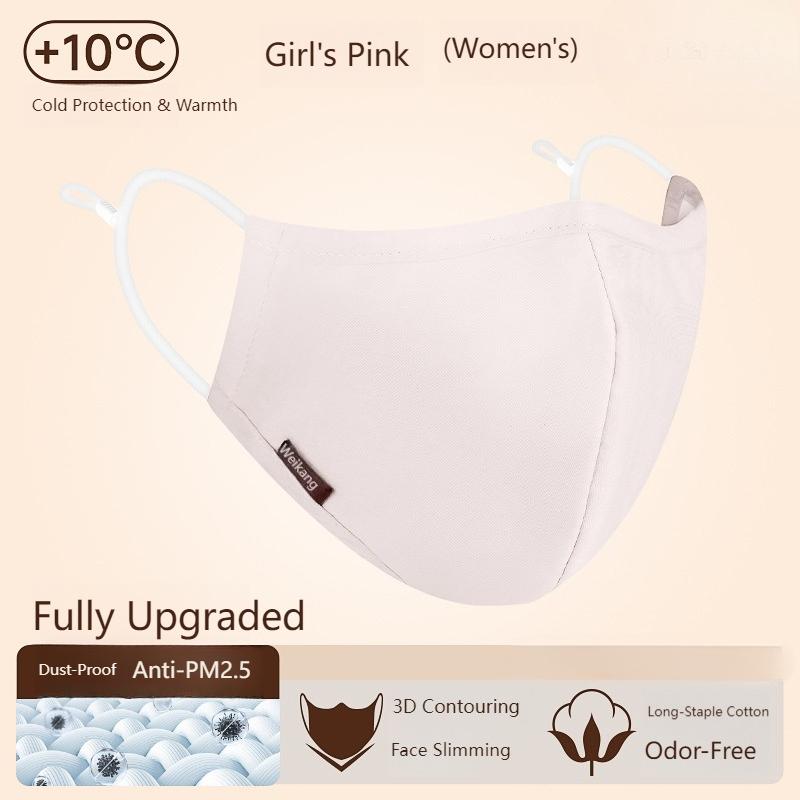 

Reusable Cotton Face Mask, Washable Dust Mask for Men & Women - Breathable Anti - Dust Windproof Mask for Daily Use