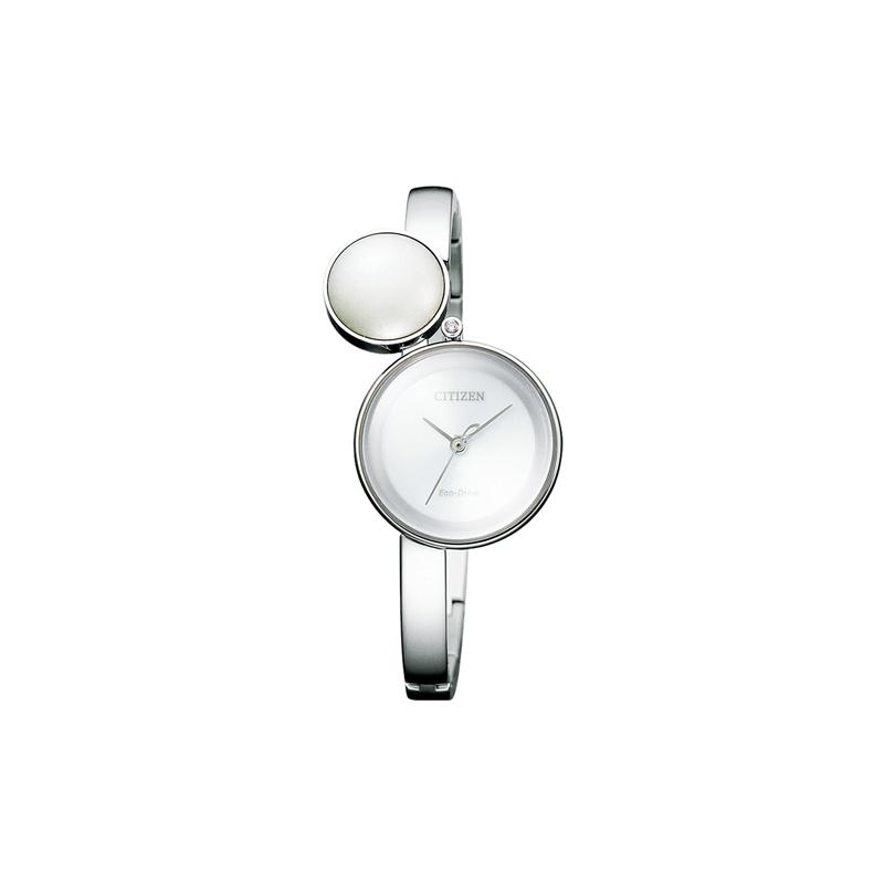 

CITIZEN Eco-Drive Series Japanese Lacquer Art Diamond Watch Solar Quartz Steel Strap Women s Watch White Dial EW5491-56A синій