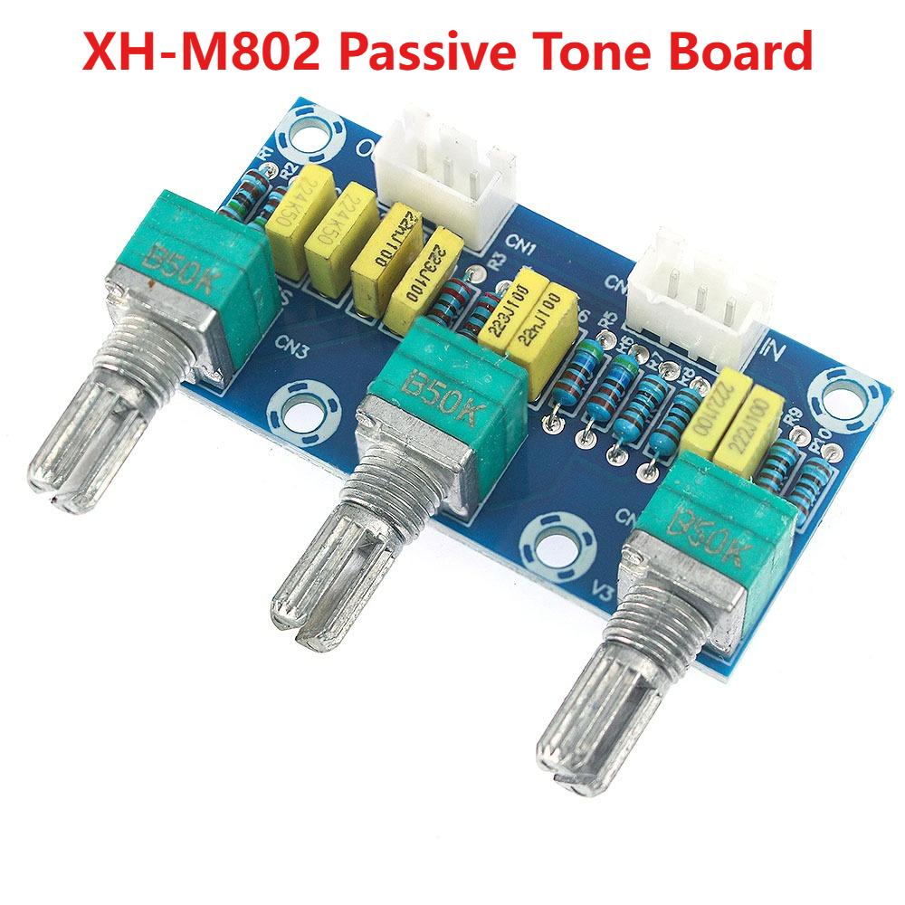 XH-M802 Tone Board Passive Amplifier Preamp Power Module Low High Sound Adjustment Electonic Diy Electronic PCB Board