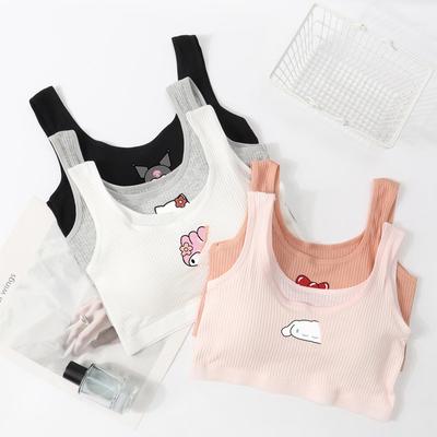 Girls' Pure Cotton Training Bra for Junior and High School Students