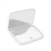 Compact Mirror with Magnifying Wide 5x Compact Light, Size, Magnification, Foldable, Makeup, 3-Color Dimming, (White)