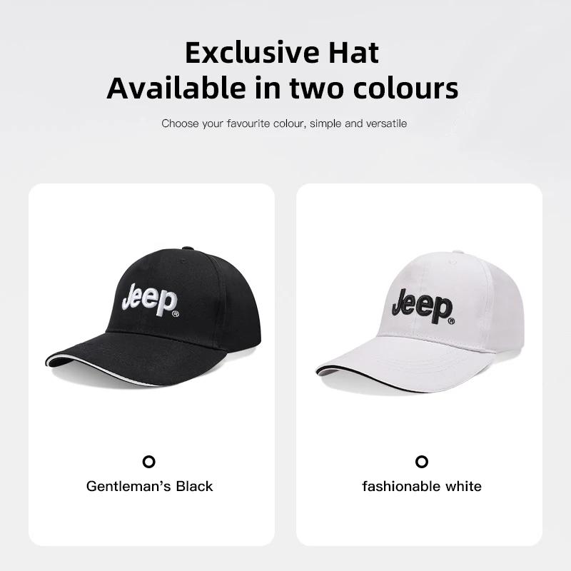 Para Jeep 1 Pieza Para Jeep Emblema de Coche Bordado Gorra de Béisbol Snapback Primavera y Otoño Exterior Transpirable Ajustable Gorra Casual
