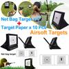 Airsoft Targets Includes 10PCS Replaceable Paper Portable Quick Setup Gun Target Framework Case for Backyard Shooting Practice