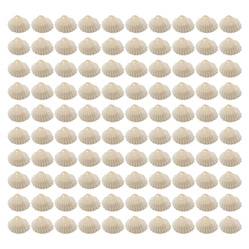 Pack of 100 Natural Seashells Charm Sea Shell Accessories for Handmade Bracelets and Necklaces Jewelry Components