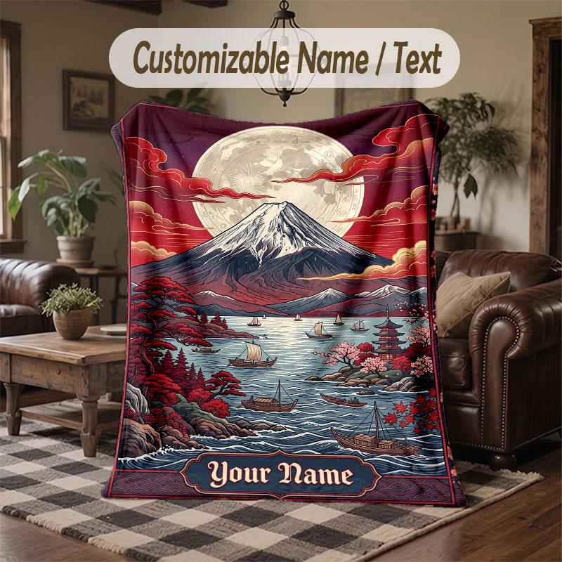 Weltraum Kosmisches Thema Decke Benutzerdefinierter Name Text Personalisierte Decke Weich Gemütlich Decke für Zuhause Sofa Bett