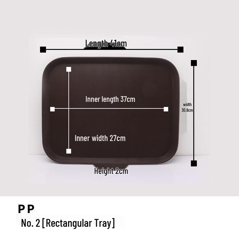 Extra Large Non-Slip Rectangular Serving Tray for Restaurants & Hotels