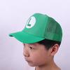 Kids Cartoon Protection Mario Sun Mesh Cap Breathable Shade Hat