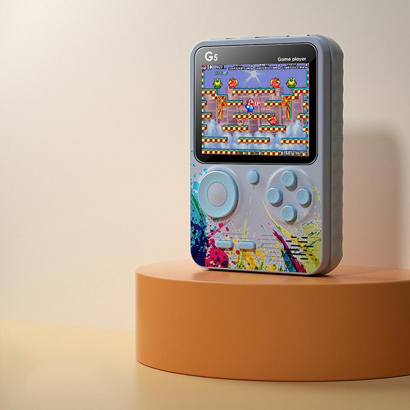 G5 Retro Handheld-Spielkonsole Mit 500 Klassischen Spielen 3,0-Zoll-Bildschirm Tragbare Wiederaufladbare Spielmaschine Kindergeschenk