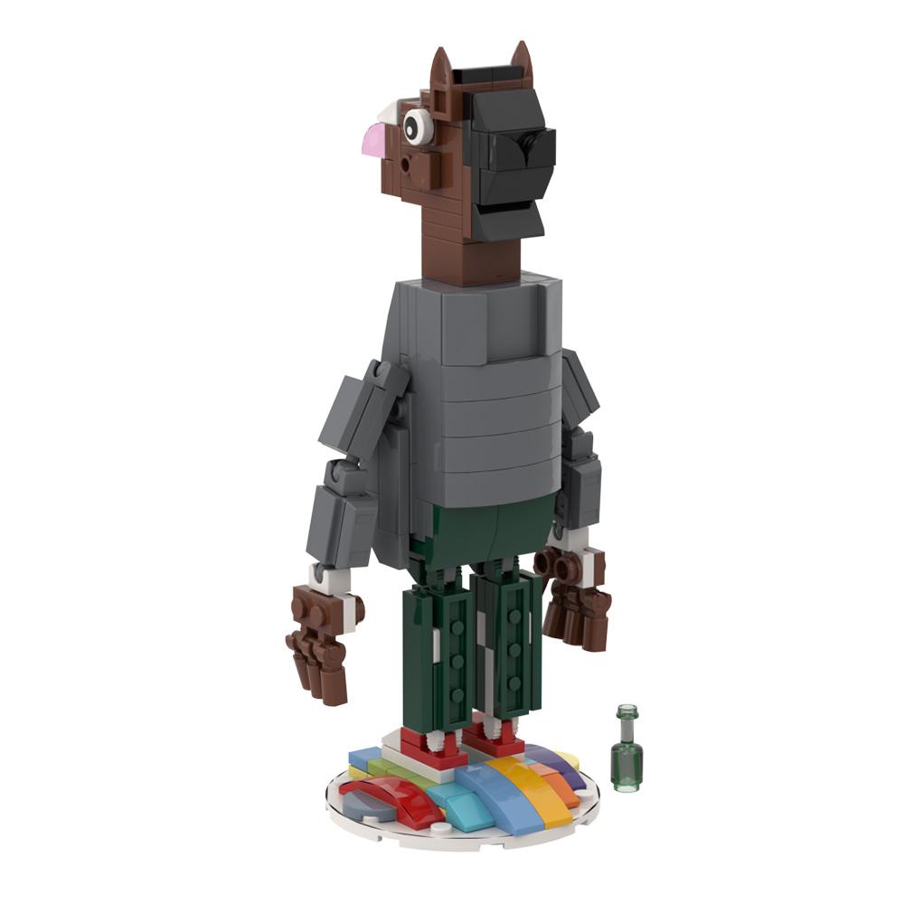 MOC BoJacks Horsemans Model Building Blocks Comedy Animation Actor BoJack Animal Human Activity Figure Assembling Brick Toy Gift