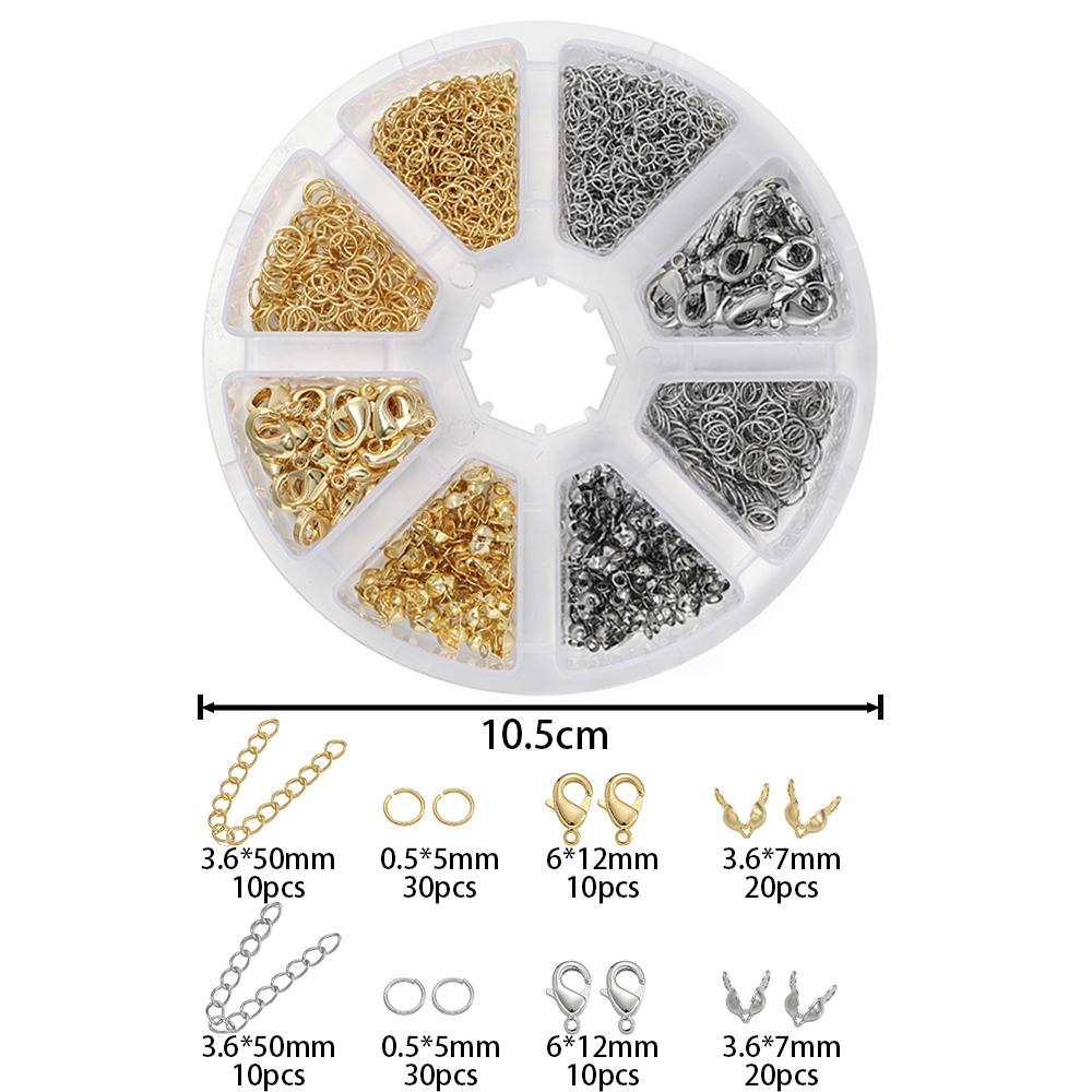 1pcs/lot 14K/18K Gold Plated Lobster Clasps Open Jump Rings Extension Chain For DIY Bracelet Necklace Jewelry Making Accessories