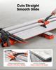 1200 mm Manual Tile Cutter, Upgraded Sliding Head Cutting Tool with Spring-Loaded Base, Angle Fence, Tungsten Carbide Cutting Wheel, Alignment Guide,