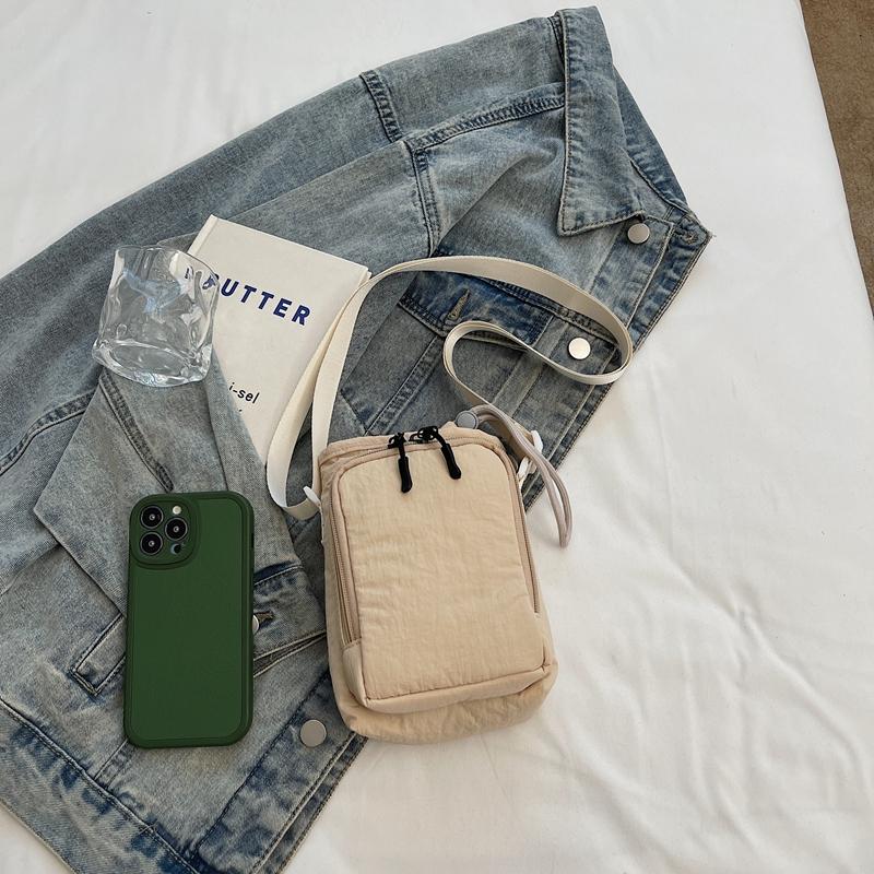 Drawstring Small Square Bag Women's Crossbody Bag Mobile Phone Bag