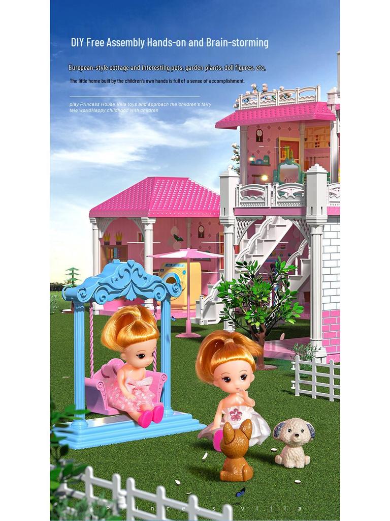 Princess Castle Dollhouse: Pretend Play Toy for Girls Aged 3+