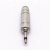 Nickel-Plated 6.5mm Female To 3.5mm Male Mono Adapter for Headset/Microphone.