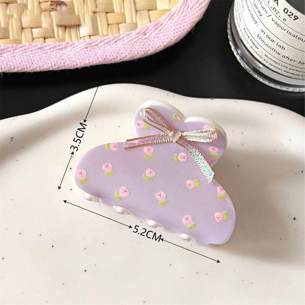

Bowknot Hair Claw Acetate Hair Clip Elegant Ponytail Clips Women Girls 03