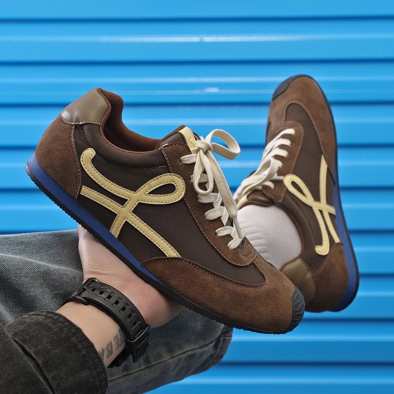 [Thin-soled shoes] Classic retro leather Forrest Gump shoes men's spring 2025 new leisure sports moral training shoes tide