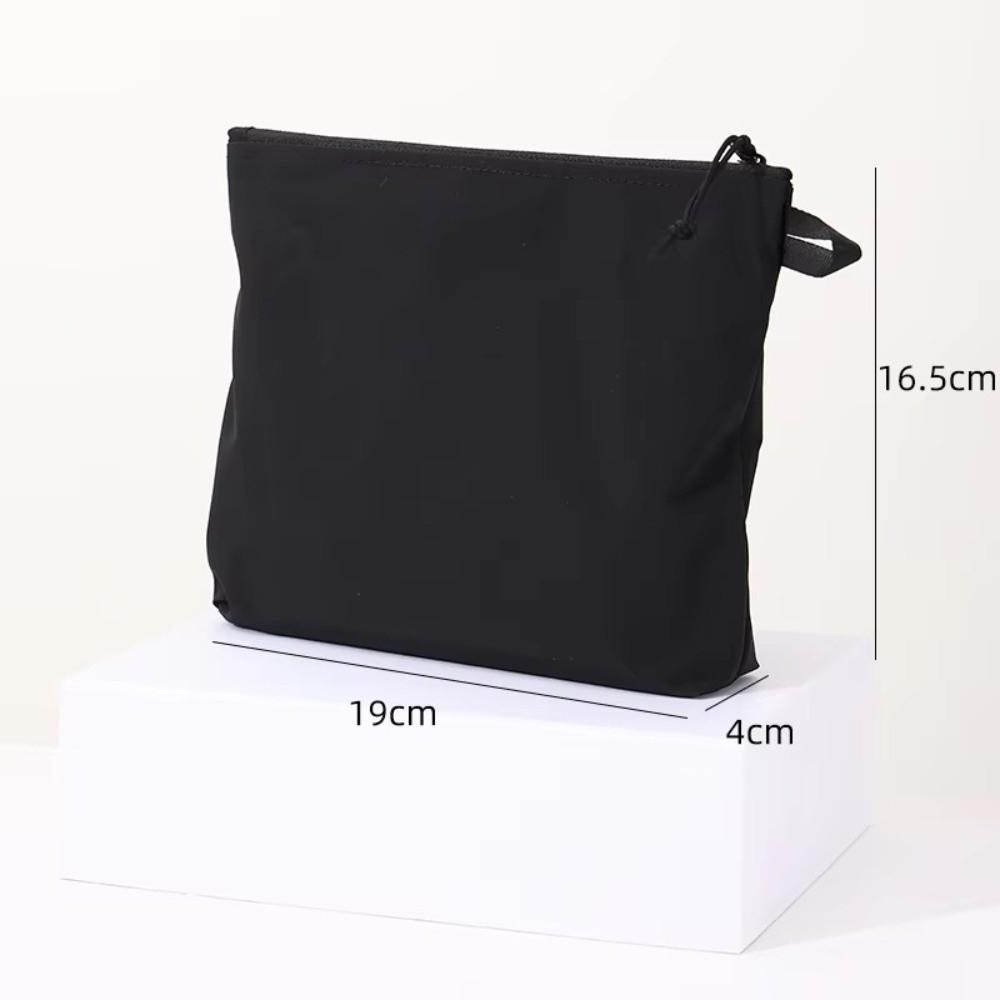 Portable Waterproof Tool Storage Bag Large Capacity Foldable Travel Toiletry Bag Solid Color Ultralight ID Bag