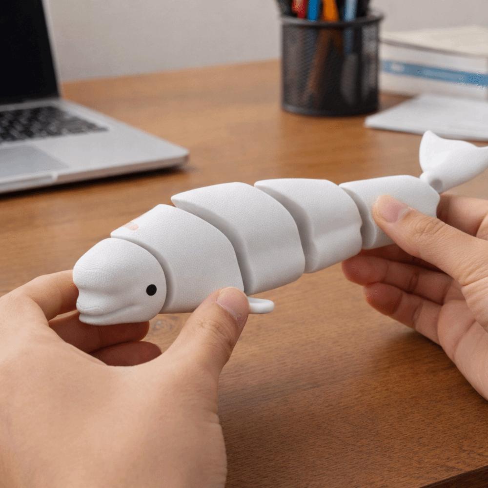 Mini Simulation Animal Flexible Marine Animal Model Creative Dolphin Ornament  Home Decoration