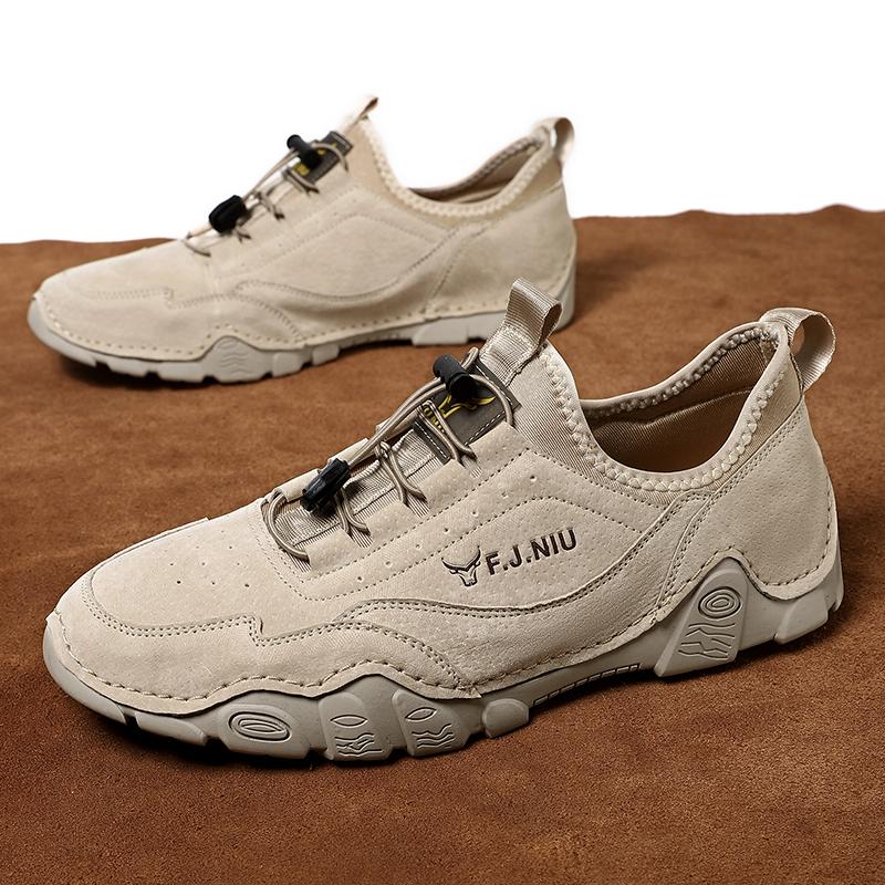 Мужские повседневные замшевые туфли ручной работы из кожи Tenis Masculino — фото 6