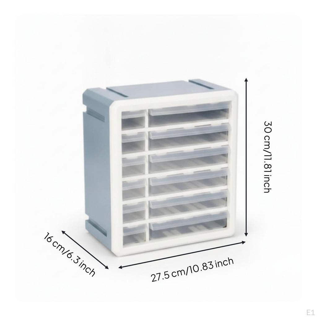 Drawer Storage Cabinet Pullout Drawers Desktop SmallItem for Workbench, Desk