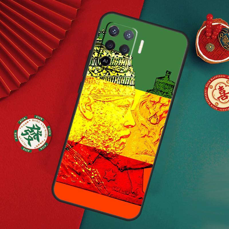 Emperor Menelik Ii Of Ethiopia Adwa Case For Oppo A6 A5 Pro A15 A18 A38 A58 A78 A98 A54 A74 A94 A17 A57 A80 A60 A40 A16 A76 A96