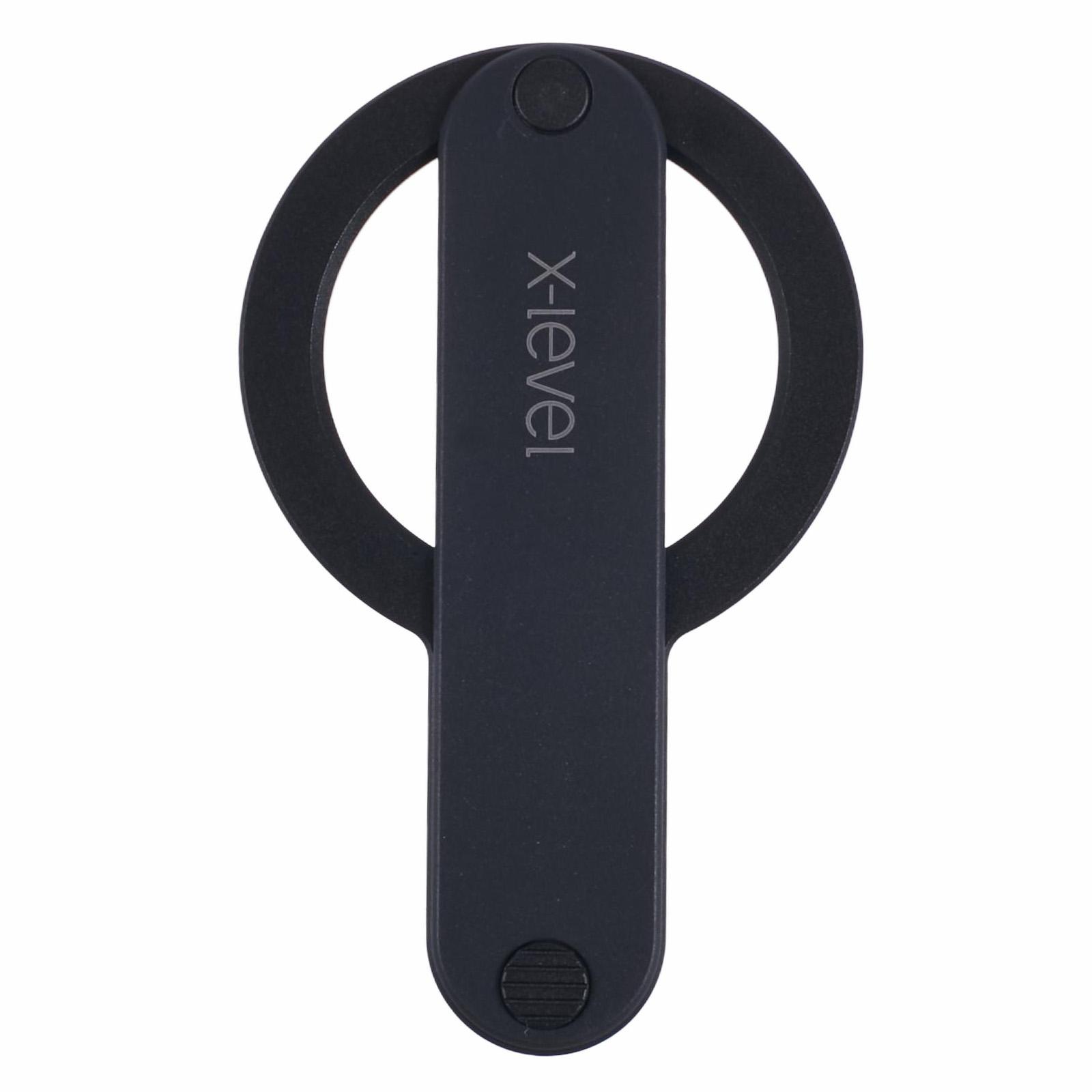 

X-LEVEL Magnetic Ring Holder for Cell Phone Back Kickstand with Finger Strap