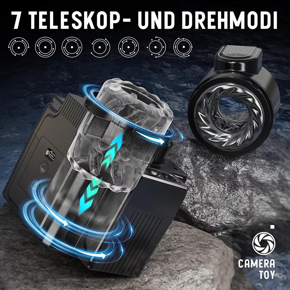 Teleskopischer Automatischer Männlicher Masturbator Rotation Kolben Vibration Blowjob Maschine Männer Masturbationsbecher Ausrüstung Erwachsenenbedarf