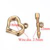 4 Sets Stainless Steel OT Clasp Toggle Clasps for DIY Jewelry Making Heart Necklaces Connectors Crafts Bracelet Accessories