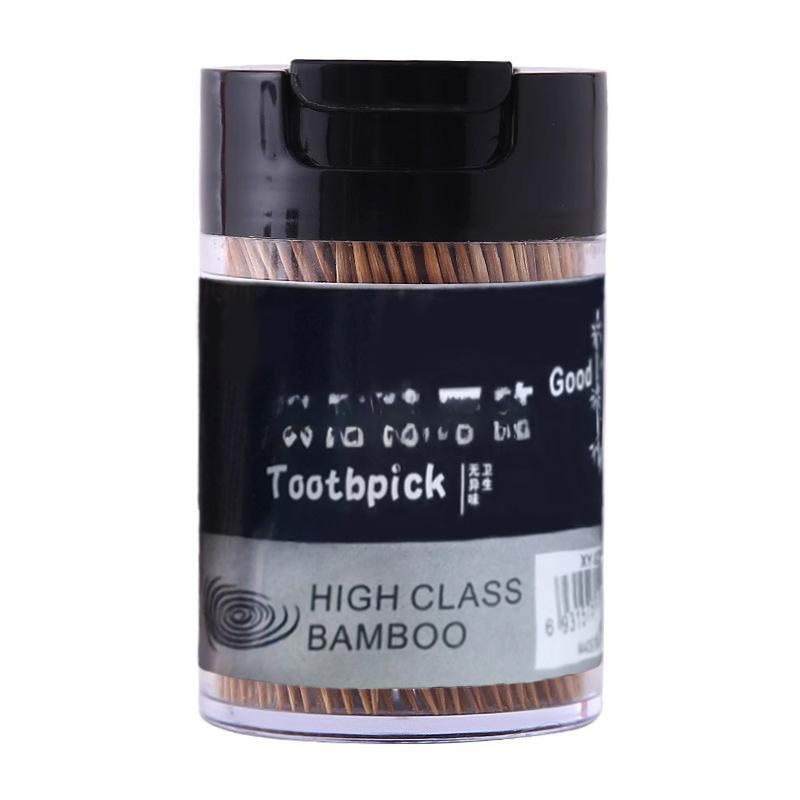 

Бытовая карбонизированная зубочистка одноразовая фруктовая вилка бамбуковая зубочистка пика для фруктов контейнер двухсторонняя тонкая зубочистка