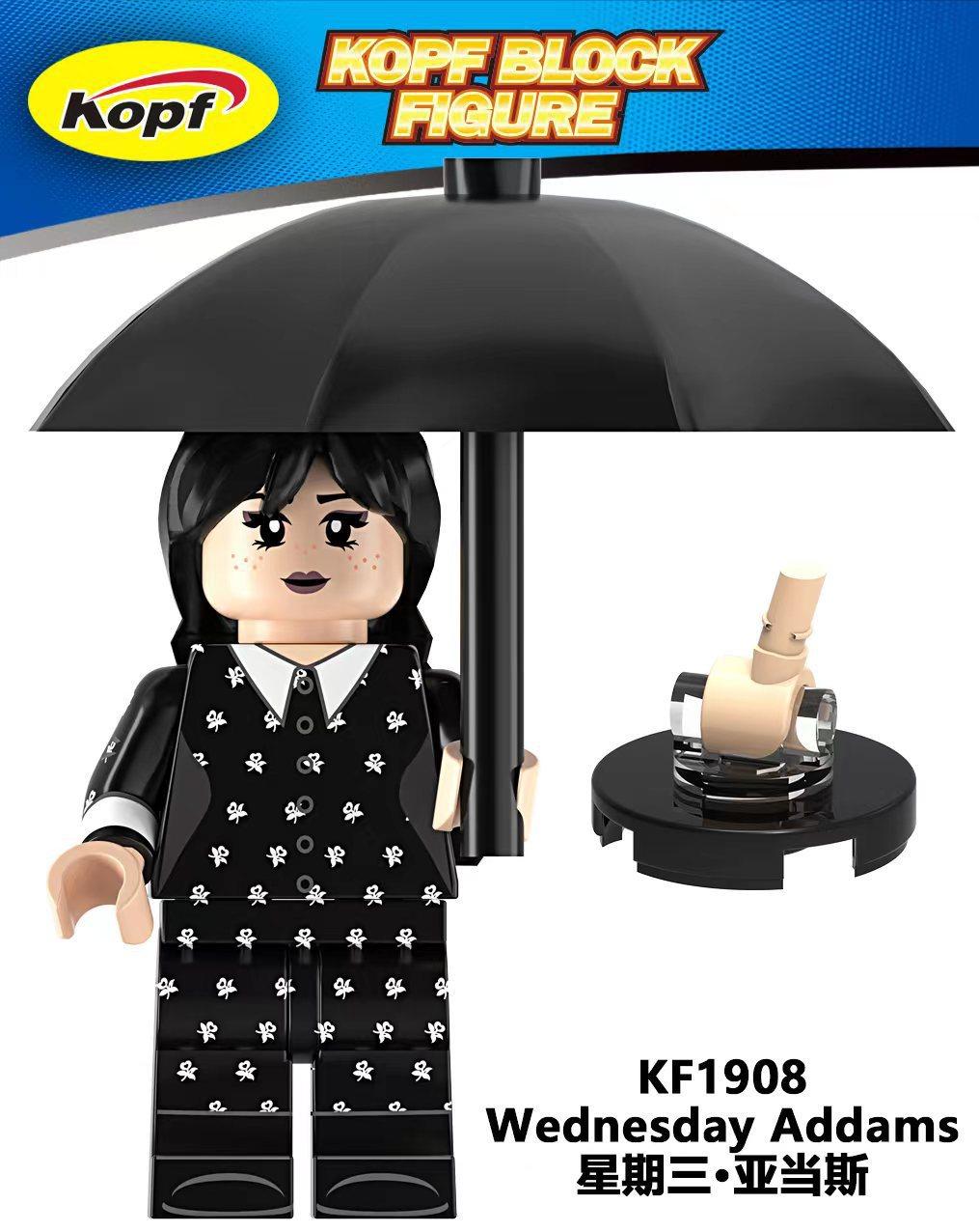 

Kf1907 Wm2574 Wm2575 Американская драма Уэнсдей Адамс Строительный блок фигурка игрушка