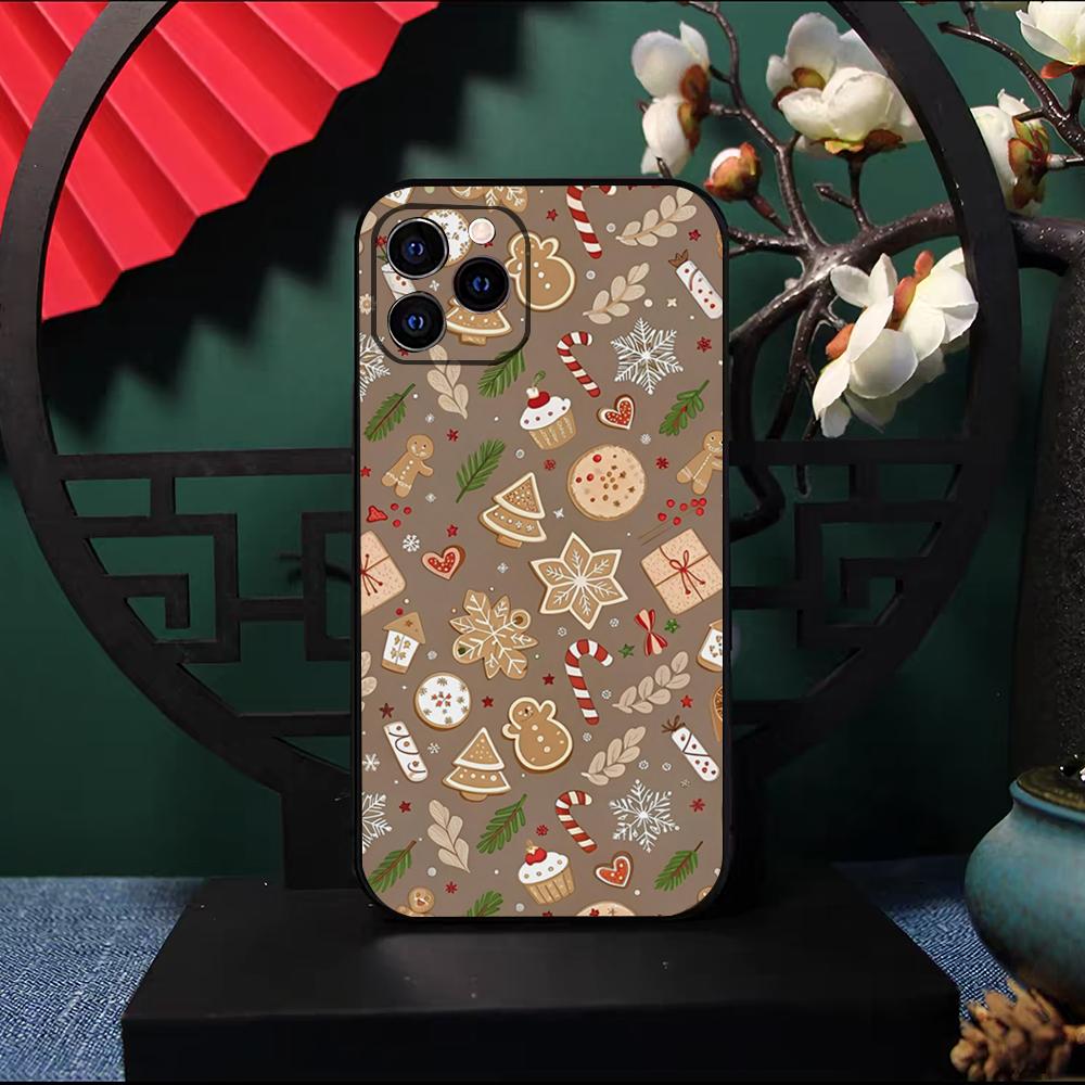 Christmas Santa Claus Snowman Phone Case For IPhone 17 Pro Max 16 15 14 Pro Max 13 11 X Xs Xr 8 7Plus Silicone Cover