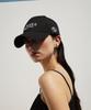 RE RHEE Logo Embroidered Cotton Ball Cap Black