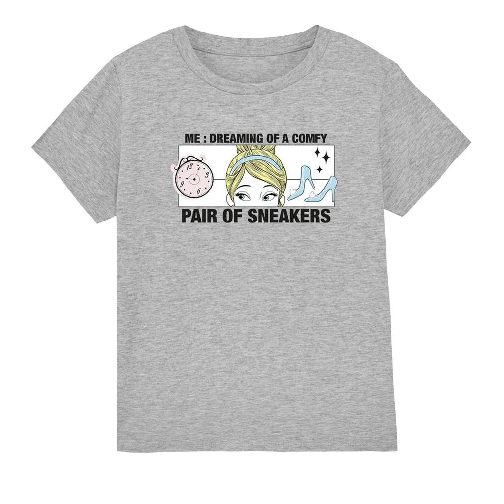 Cinderella Childrens/Kids Dreaming Of Comfy Sneakers T-Shirt