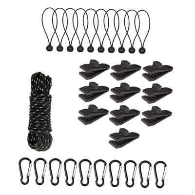 Awning Tarp Clips Buckle Carabiner Heavy Duty Camping Tent Clamps for Tarpaulin
