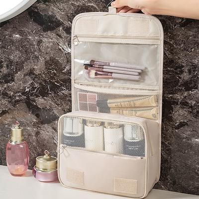 Wasserdichte Nylon-Reise-Kulturbeutel mit Haken Multifunktionaler Kosmetik-Organizer für Damen Herren Große Kapazität Mehrschichtige Aufbewahrungstasche