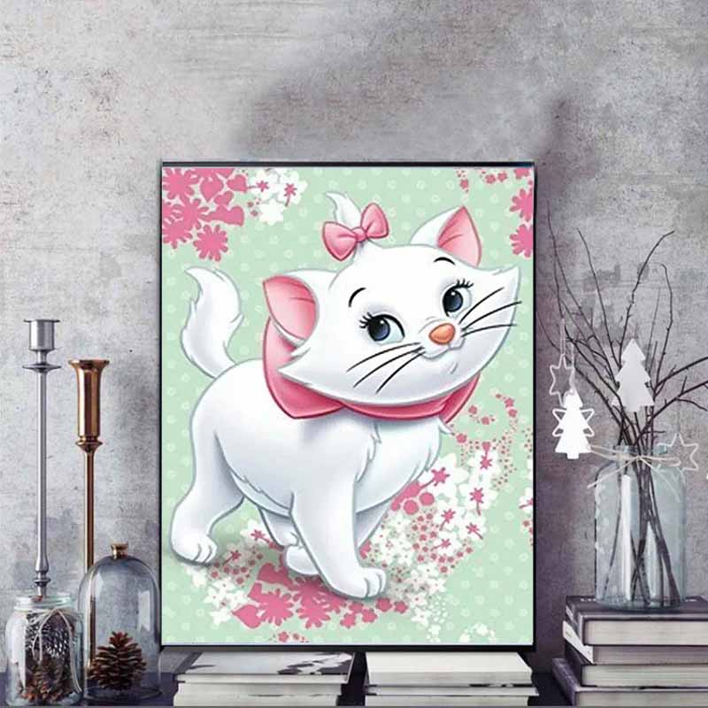 Disney Diamond Painting The Adventures Of The Cat Mary Theme Illustration 5D Mosaic Diy Hobby Gift Home Decoration Embroidery