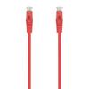 Aisens Network Cable RJ45 LSZH Cat.6A 500 MHZ UTP AWG24 - 1m - Halogen Free - 10 Gigabit/s - Red Color-A145-0559