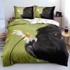 3D Cat Themed Bedding Set Animal Down Duvet and Pillowcase 2/3 Pieces AU/EU/DE/US/UK Full Size Home Decoration