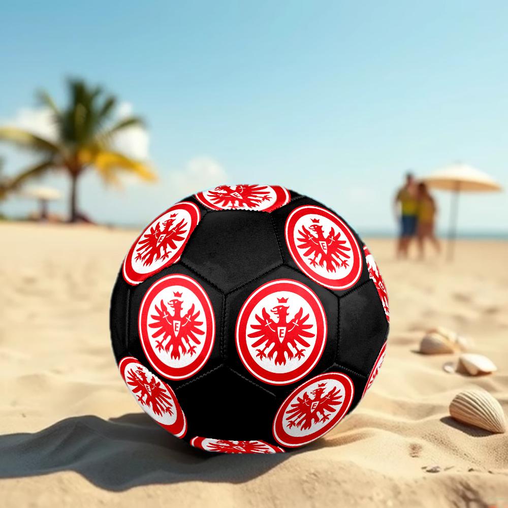 Eintracht Frankfurt logo size5 Soccer Ball, colorful, suitable for all ages, machine-stitched, PVC material, competition grade,durable and high bounce