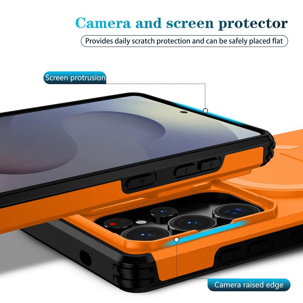 Armor For Magsafe Bracket Stand Holder Case For Samsung Galaxy S26 Ultra S26 Plus 5G Shockproof Magnetic Wirelesss Charge Cover