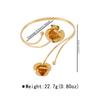 B1111 Sweet and fresh double-headed enamel glazed flower armband, elegant and stylish line ring open arm bracelet