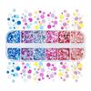 Round Glitters Confetti Epoxy Resin Molds Fillers Nail Sequins Glitter Flakes Nail Decors Round Resin Filling Materials